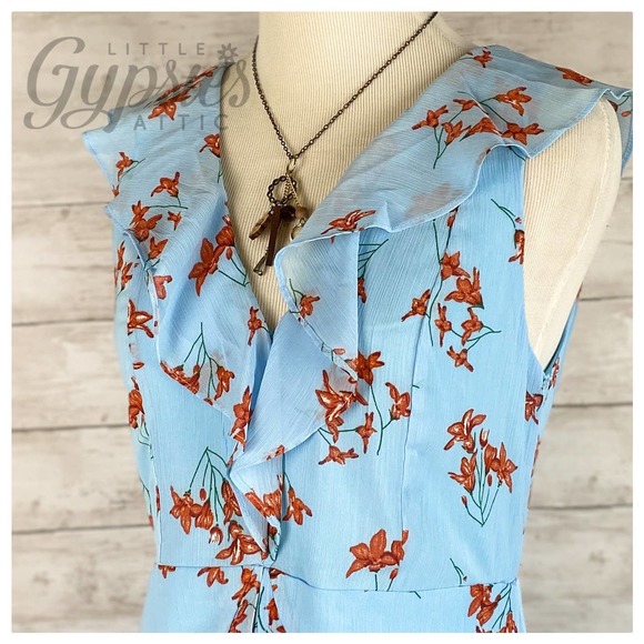 Little Blue Autumn Cottagecore Dress - Picture 2 of 6